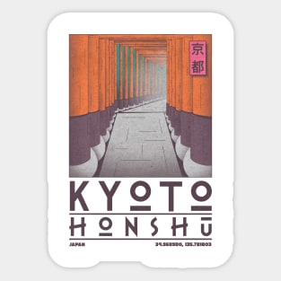 Kyoto, Honshu, Japan Sticker